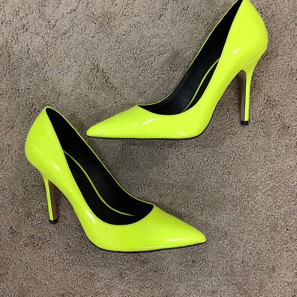 lime green heels women's shoes